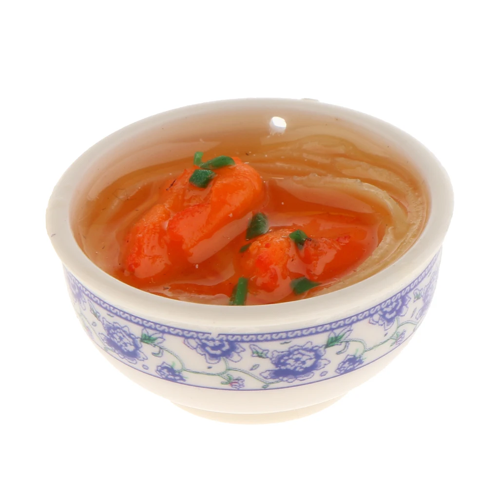1/12 dollhouse miniatures Chinese Food kitchen accessories Great for your dolls house dining table decoration Kitchen Toys