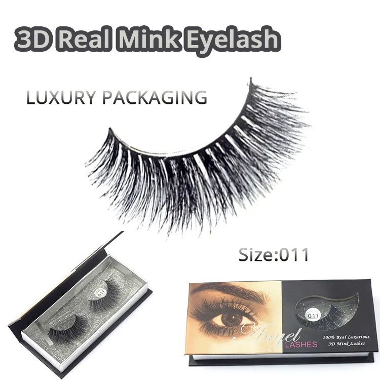 

Free shipping In Stock 3D Miami 100% Real Siberian Mink Strip Eyelashes 3D Mink Lashes-M011