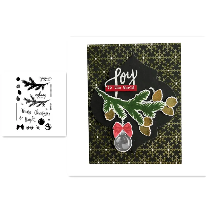 

New 2019 Leaf Words Clear Silicone Stamp/Seal for DIY scrapbooking/photo album Decorative clear stamp sheets