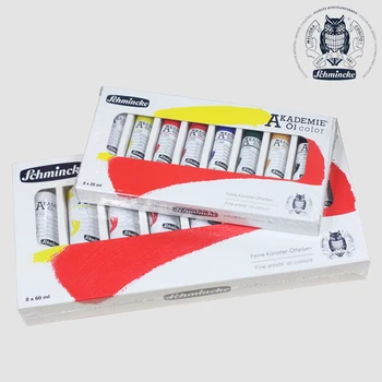 

Germany imported Schmincke Akademie Artist level large capacity oil paint pigment suit 8 color 20ml 60ml Series 1