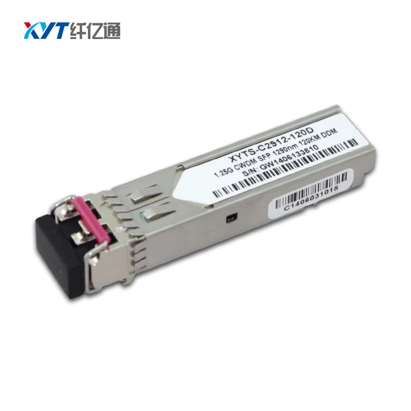 

ITU C + L Band 1.25G 1000M DWDM SFP Fiber Optic Transceiver 120km Compatible with Extreme optic switch