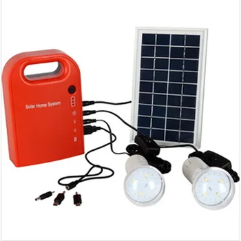 

Worldyea Solar Lamp Garden Light Small Solar Generator Field Emergency Charging Led Lighting System/Home Power Supply With Lamps