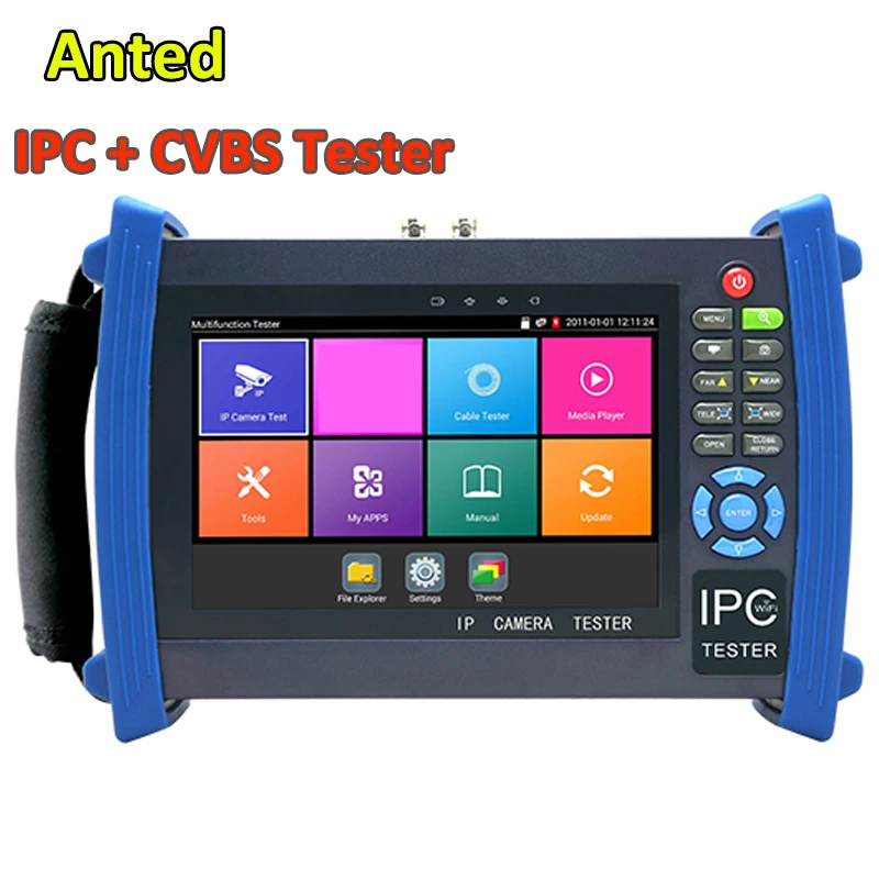 Handheld IPC Tester H.265 4K H.264, CCTV Video Tester Tool with 7 ...