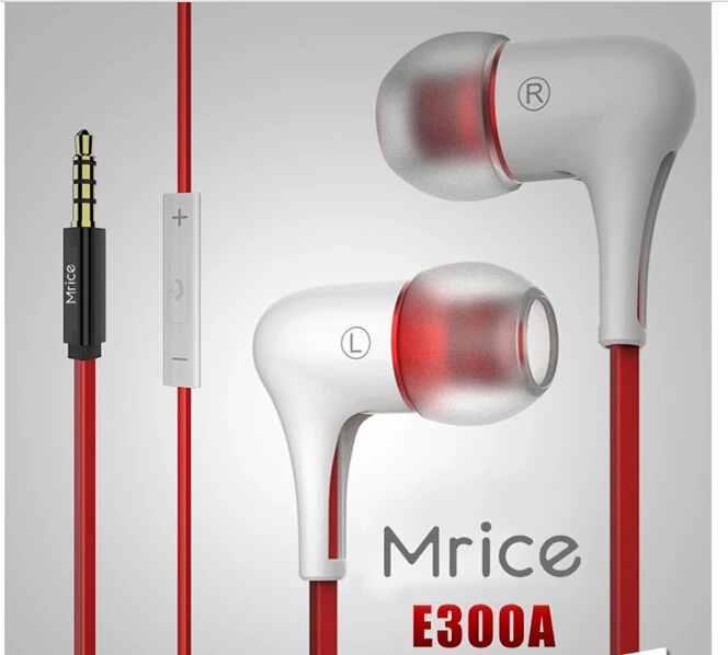 Оригинал Mrice E300A Музыка Вкладыши In Ear Наушники/Гарнитура с Микрофоном гарнитура