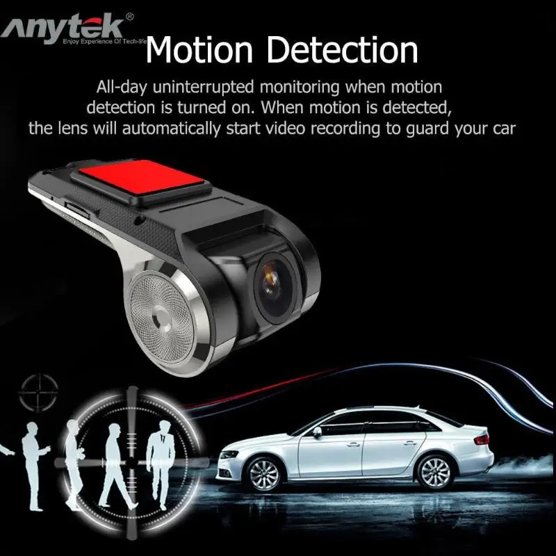 Anytek X28 Car DVR Camera 1080P FHD Lens WiFi ADAS Built-in G-sensor Video Recorder Car Dash Camera Car Electronics Accessories