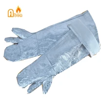 1000 градусов удлиняется 50 см тепловой изоляционная алюминиевая фольга перчатки для пожаротушения