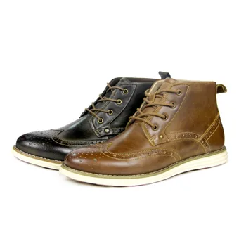 

OTTO Autumn Winter TOP Quality Cow Genuine Leather Men Brogues Shoes Lace-Up Bullock Business Men Oxfords Shoes Male Formal Shoe
