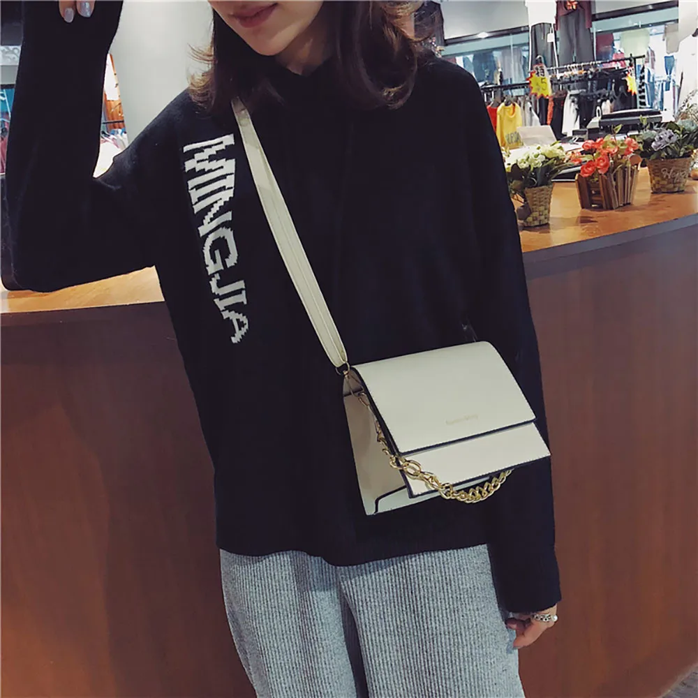Woman Small Tide Port Wind Simple Shoulder Bag Wild Messenger Bag Blue bag Sac A Main Crossbody Bags For Women#LG