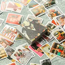 40 шт./кор. ностальгическая наклейка для фотографий милый клей Журнал DIY наклейки для дневника этикетка Скрапбукинг Уплотнительная наклейка