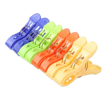 

NOCM-8pcs Plastic Beach Towel Clips Quilt Clips Yellow, green, blue, orange L