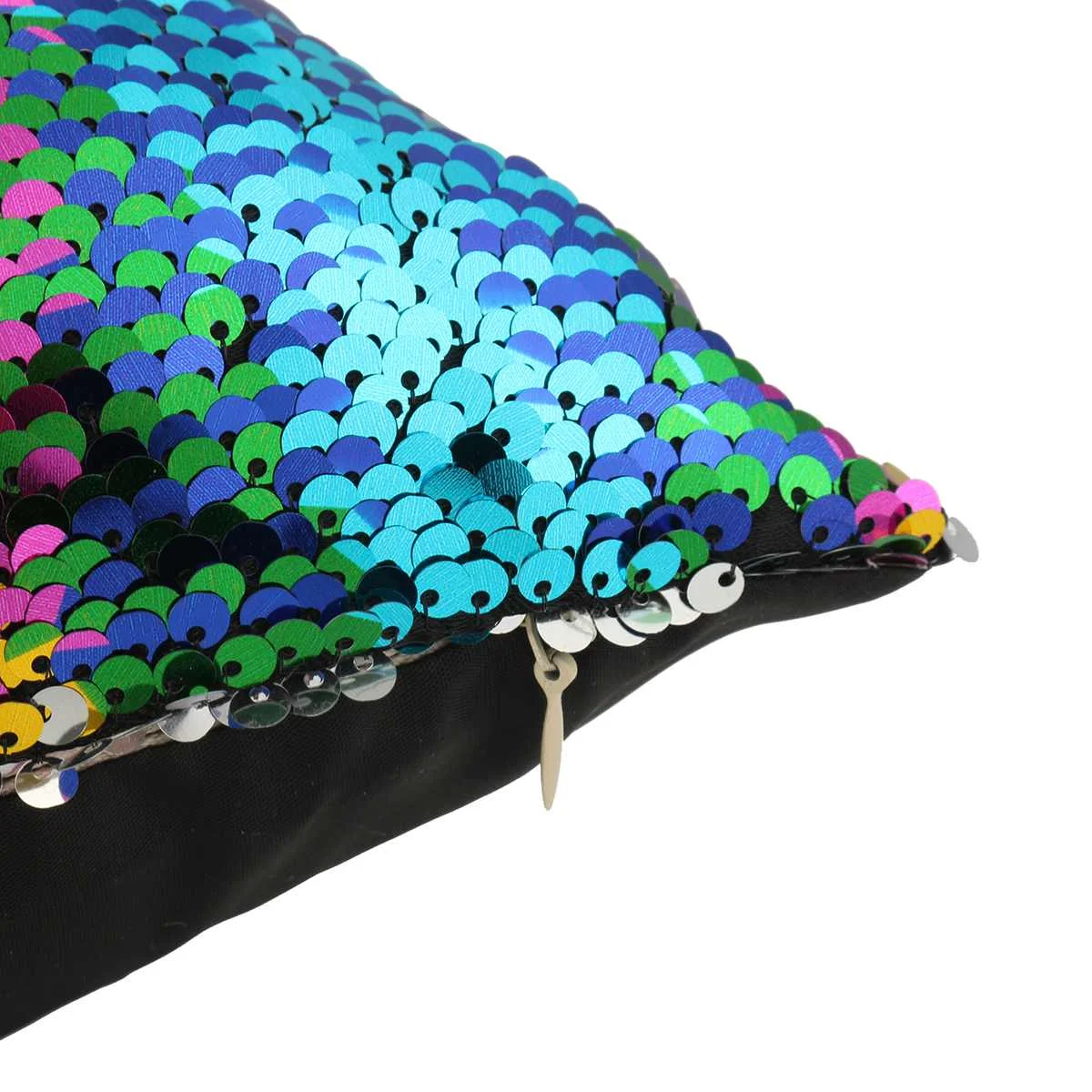 40X40 см DIY Русалка блестящие наволочки обратимая Русалка Подушка блестящий чехол для диванной подушки двойной цвет для дома