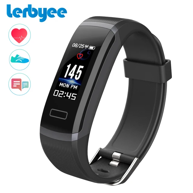 Lerbyee Fitness Tracker Gt101 Heart Rate Monitor Smart Bracelet Lerbyee Fitness Tracker Gt101 Heart Rate Monitor Smart Bracelet Sleep Activity Black For Running