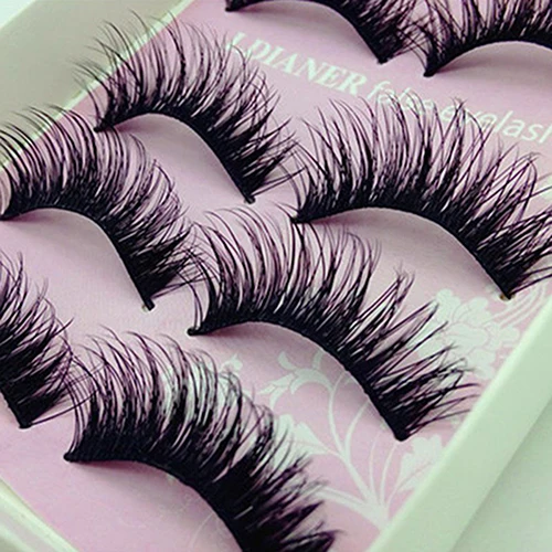HOT ITEMS 5 Pair Beauty Wispies Natural Long Thick Soft Fake False Handmade Eyelashes | Красота и здоровье