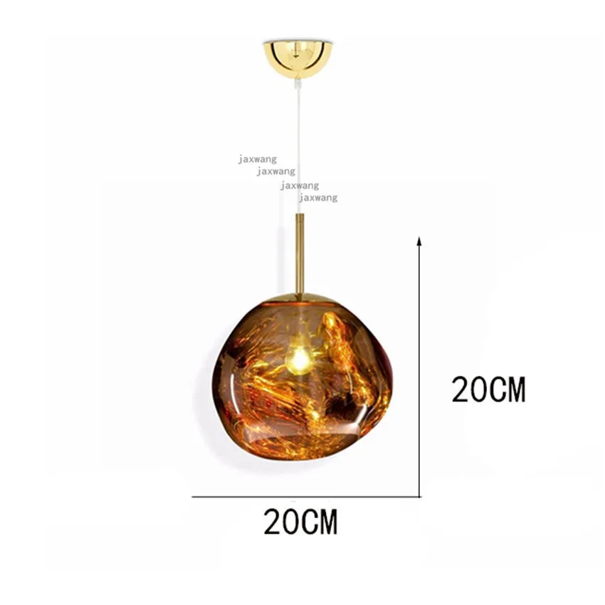 Современное светодиодное стекло Современные подвесные потолочные светильники подвесные светильники бар Гостиная ресторан в ожидании освещение расплава вулканической лавы - Цвет корпуса: O