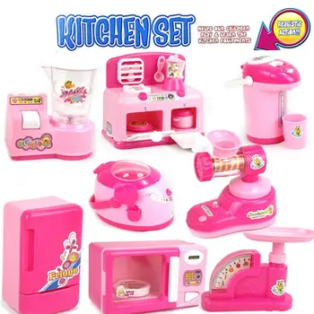 

8PCS/set Children Multi-function Mini Toy Kitchen Tools Collection Small Home Appliances Suit Simulation Pretend Play House Toy