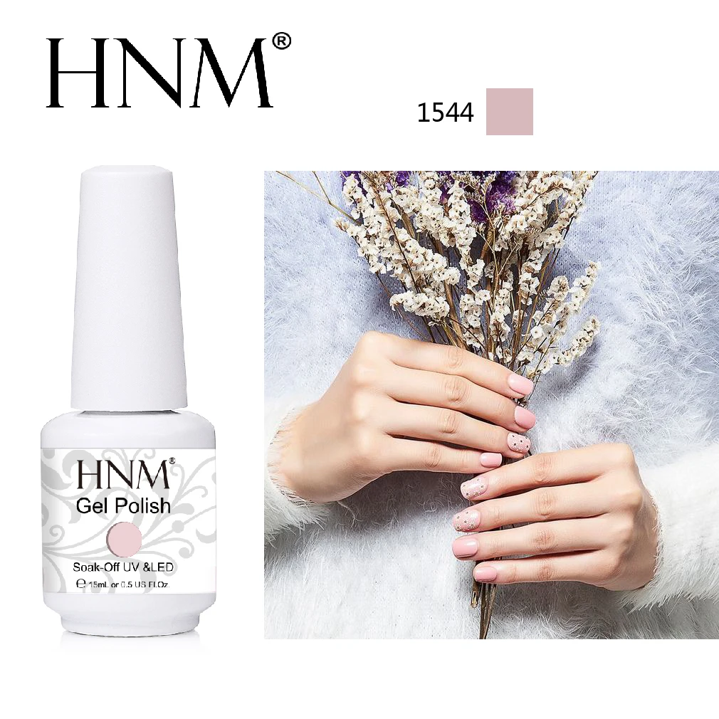 HNM 15 мл чистый цветной Гель лак долговечный УФ гель для ногтей светодиодный