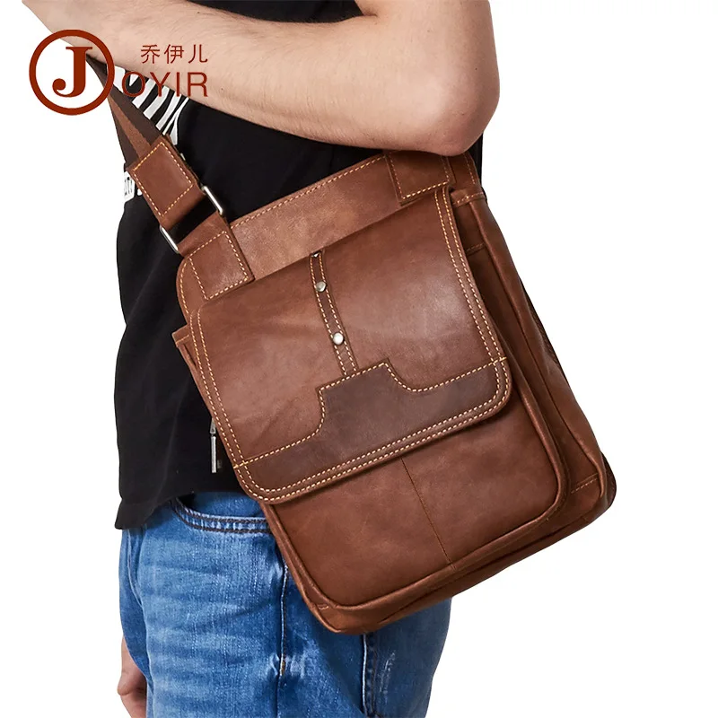 

061018 new hot men leather handbag male small shoulder bag
