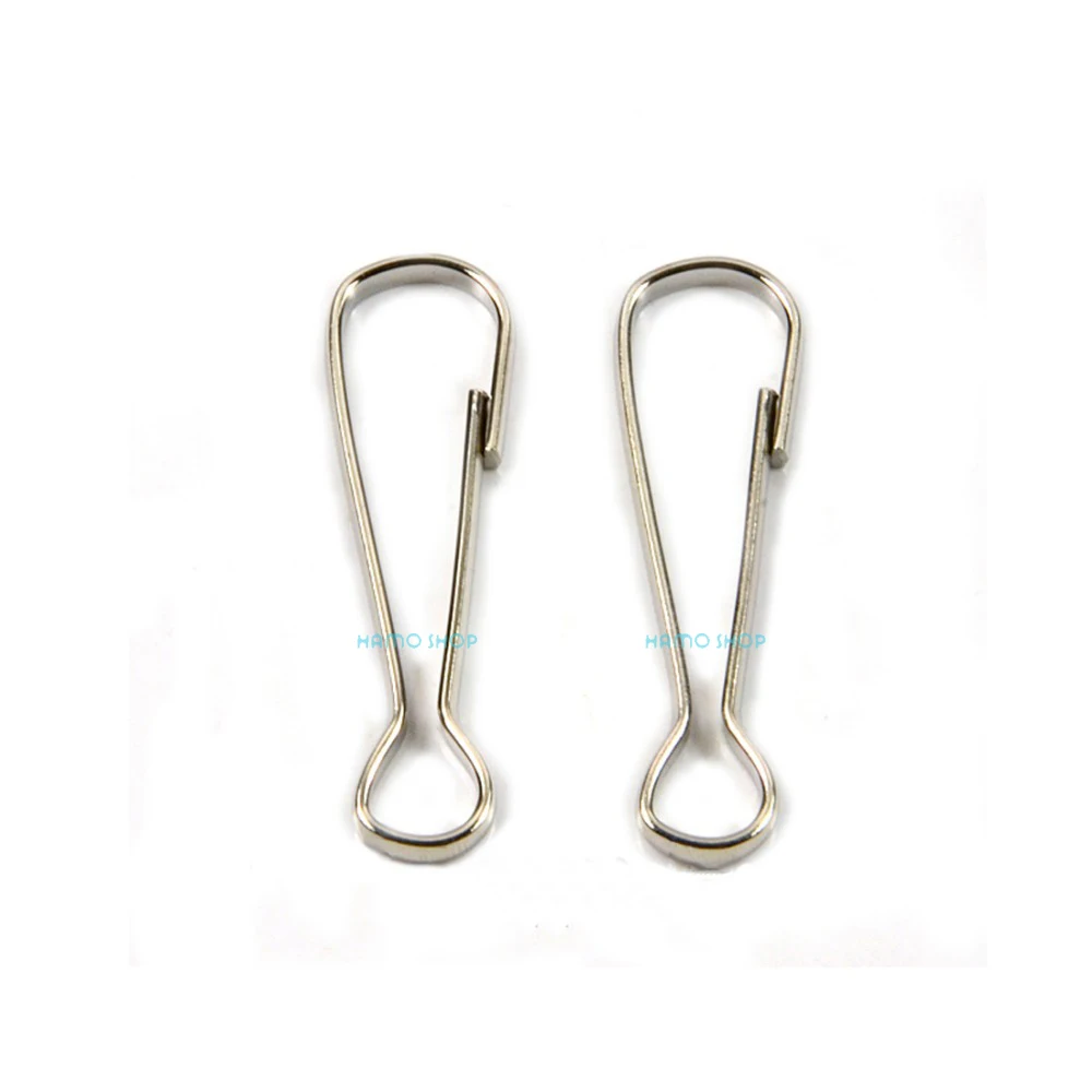 10pcs 50mm Metal Snap Lanyard Clips Hooks Carabiner Camping Loaded