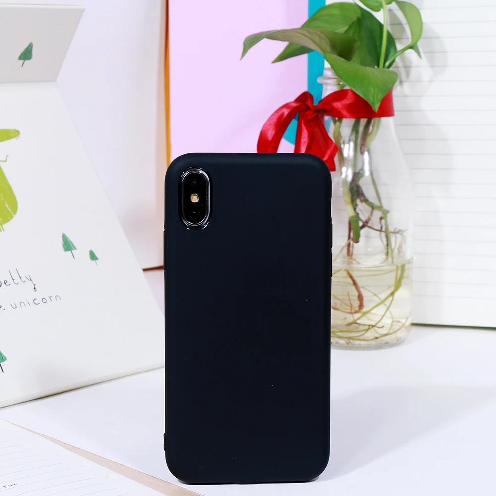 Модный яркий цветной силиконовый чехол для iPhone 7 8 6 6s Plus Матовый ТПУ защитный