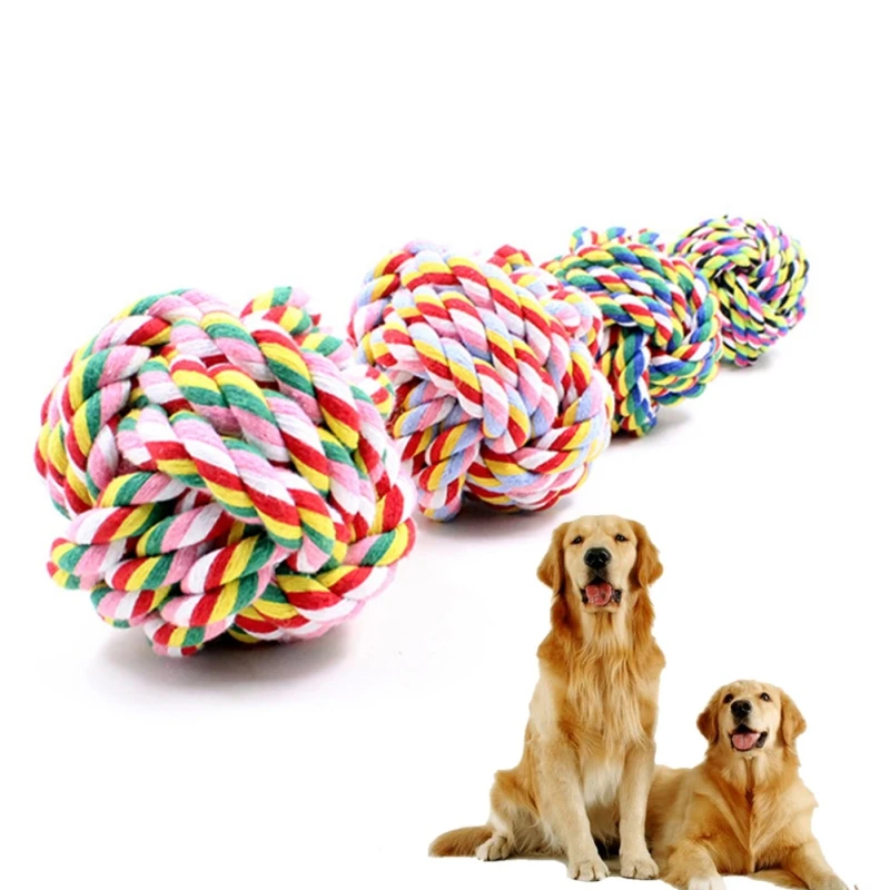 Misterolina brinquedo Cachorro Pets Cotton Rope Ball Toy Pet Chewing