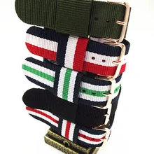 10 шт./партия Высокое качество 16 мм 18 мм 20 мм 22 мм ремешок nato Пряжка розовое золото ремни nato ремешок для наручных часов часы ремешок 5 цветов