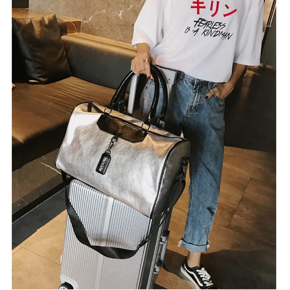 HOT SALE Women Men Unisex Travel Bag 2018 Stripe Sports Handbag Beach Crossbody Bag Fashion Couples Luggage Package Waterproof16