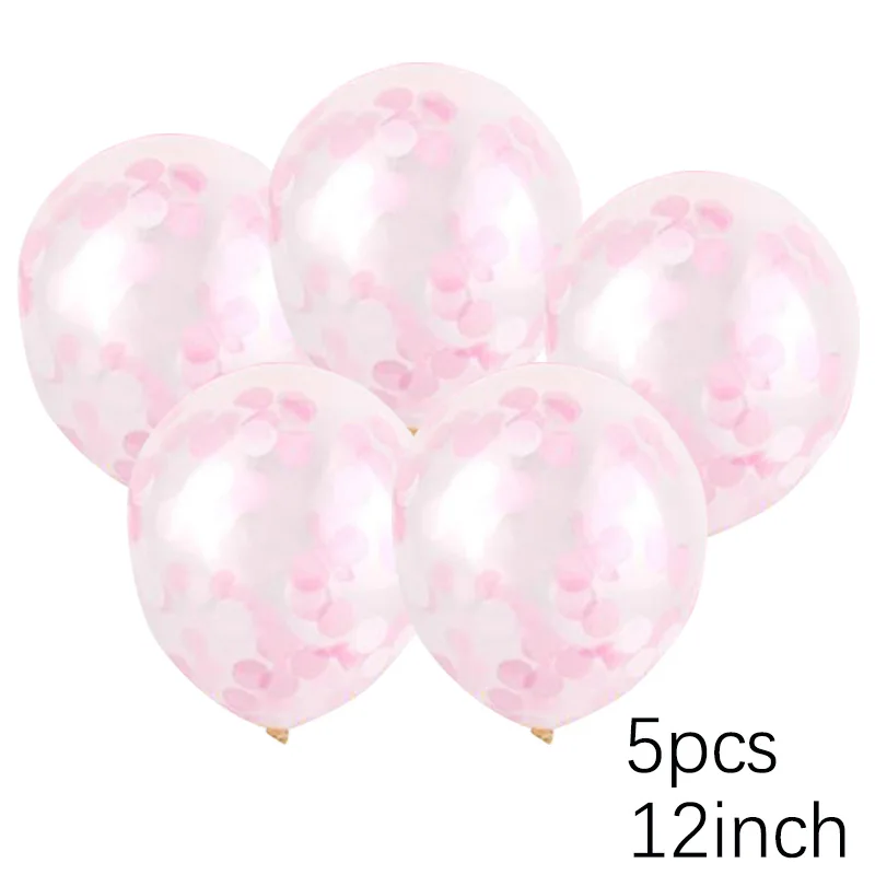 Конфетти воздушные шары продукт розовый золотистый воздушный шар серебряные шары из латекса вечерние украшения Гелиевый шар 29 цветов - Цвет: Pink