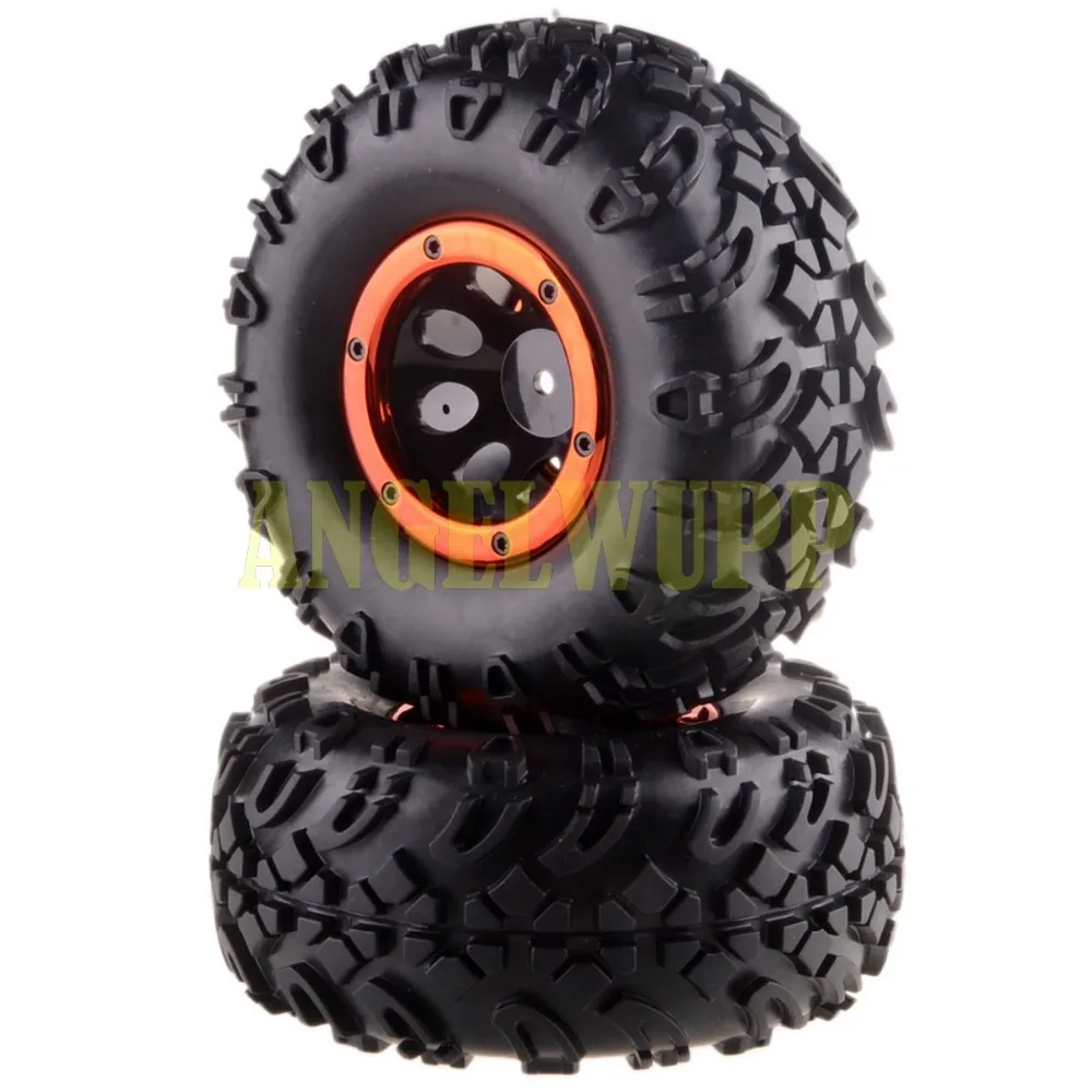 

18072 Rims/Secure Ring &Tires 2P For HSP RC 94180 1/10 4WD Rock Crawler Pangolin