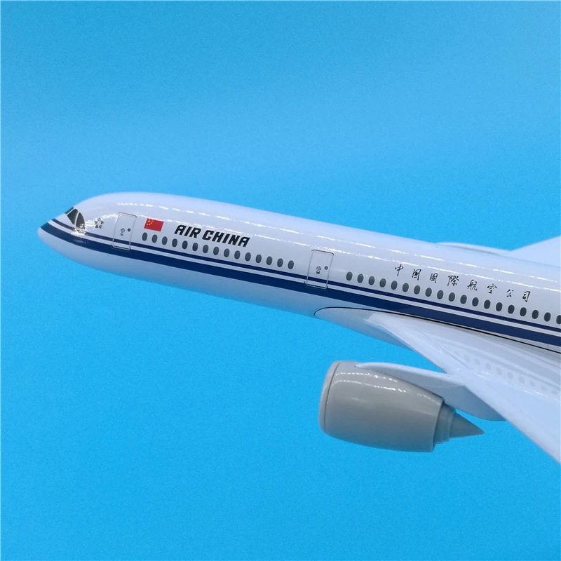 20 см Air China A350-900 модель пассажирского самолета Моделирование сплава Китай A350 модель самолета Подарочная коллекция игрушек для взрослых детей