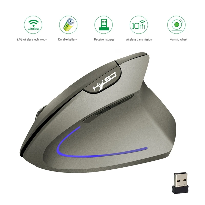 HXSJ T22 USB 2.4G Wireless Mouse bluetooth Gaming Mouse 4 Buttons 1600 1800 2400dpi For Laptops For Computer Wireless Mouse