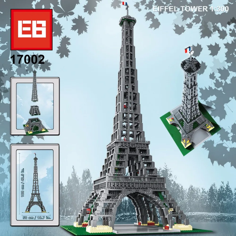 

3478pcs model World famous Architecture Eiffel Tower of Paris France building block compatible with legoes city 10181 toys