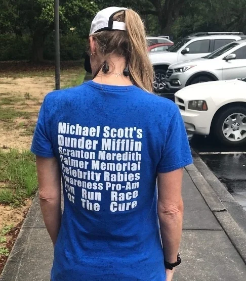 michael scott's dunder mifflin fun run shirt