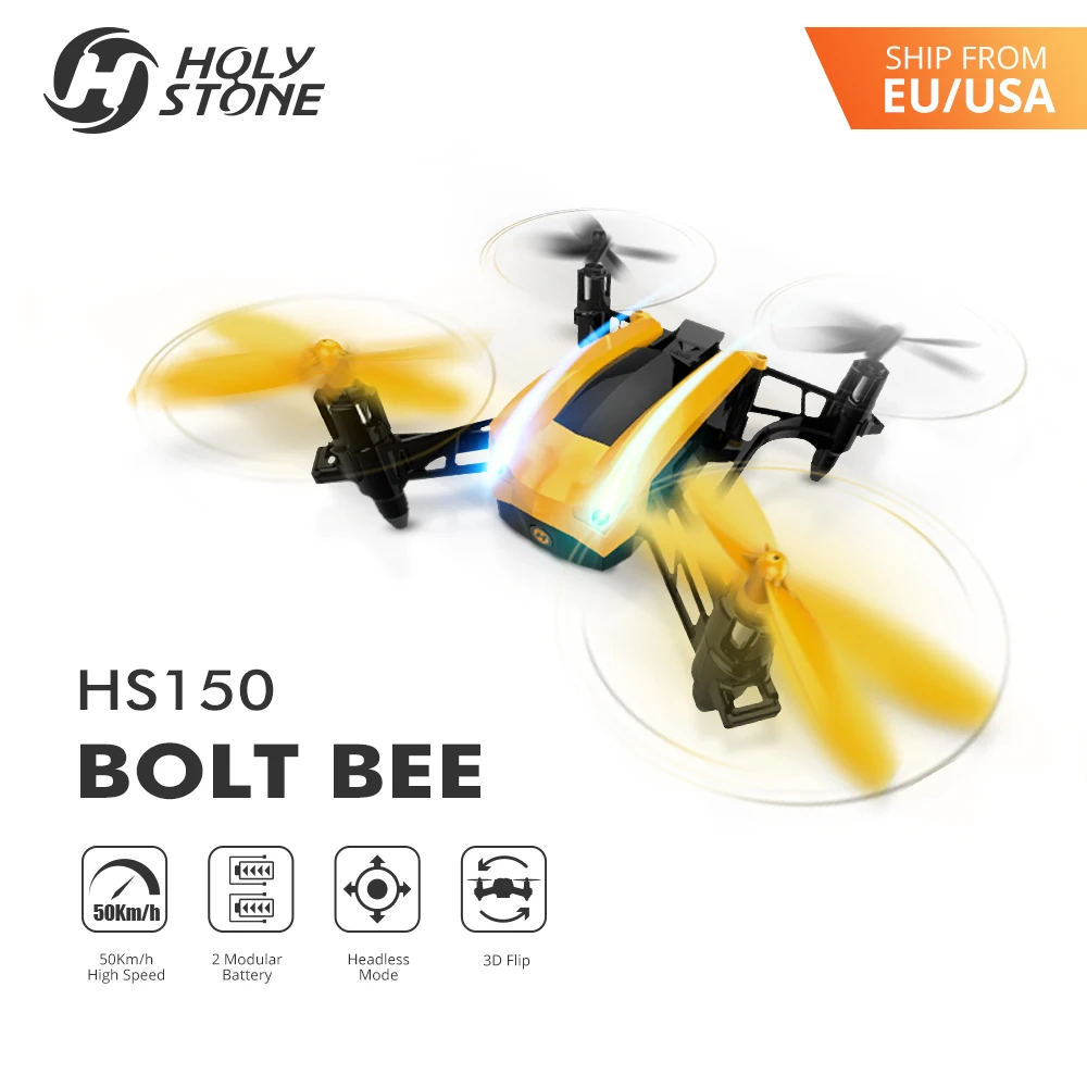 Святой камень HS150 болт пчелы мини гоночный Drone RC квадрокоптер Quadcopter RTF 2,4 ГГц 6 оси гироскопа 50KMH высокое Скорость headless режим сопротивление ветра