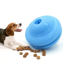 Собака IQ подготовки прочный жевать мяч игрушка резиновая Еда лечения подачи Еда дозирования чистка зубов игрушки