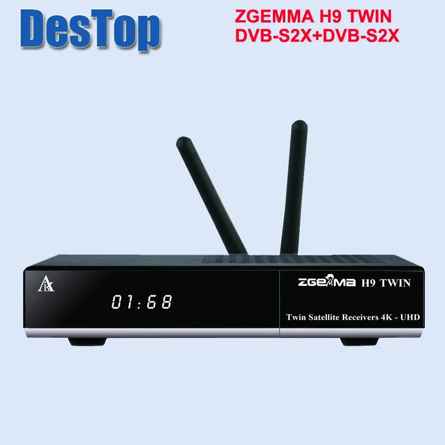 

UHD 4K satellite tv receiver twin dvb s2x multi-stream tuner CA + twin CI plus zgemma H9 twin