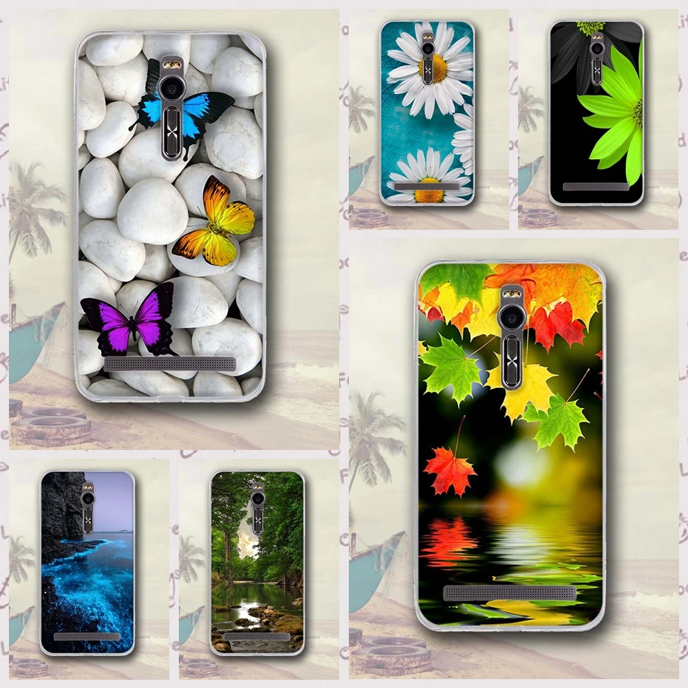 Phone Case For Asus ZenFone 2 ZE550ML 5.5inch New Landscape Cover Deluxe ZE551ML Soft Shell | Мобильные телефоны и