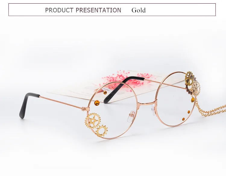 Cosplay&ware Oulylan Round Glasses Frames Women Vintage Metal Eyeglasses Ladies Cosplay Lolita Gears Chain Decoration Spectacle Frame -Zentai shop online HTB1S8.yaifrK1RjSspbq6A4pFXa3.jpg