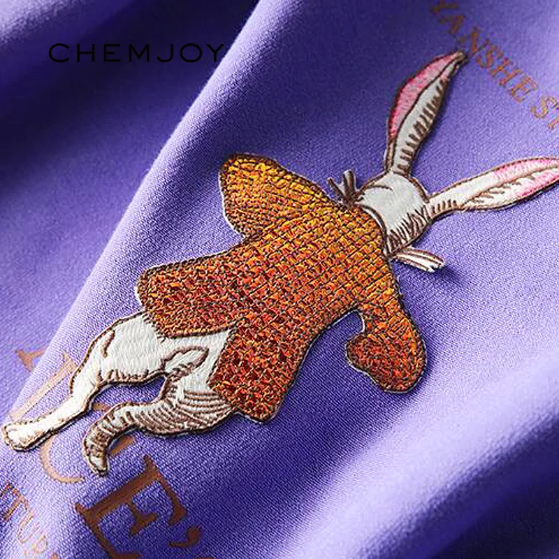 

Cute Rabbit Large Embroidery Patch for Clothing Jacket Patches Sew on Applique Craft Patches DIY Apparel Sewing Accessories