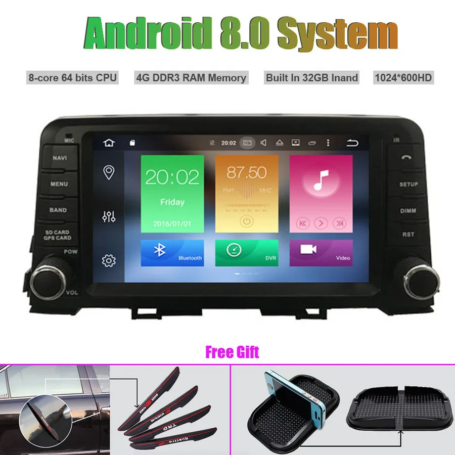 Excellent Octa-Core Android 8.0 CAR Multi-Media DVD Player for KIA PICANTO 2017 0