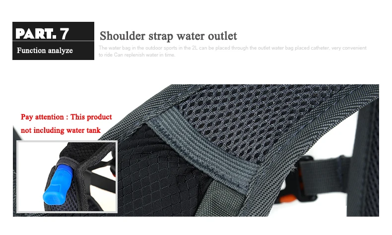 Discount ANMEILU Bike Bag Bicycle Bag Hiking Outdoor Cycling Hydration Backpack 2L Water Bag Bladder Bolsa Bicicleta 22