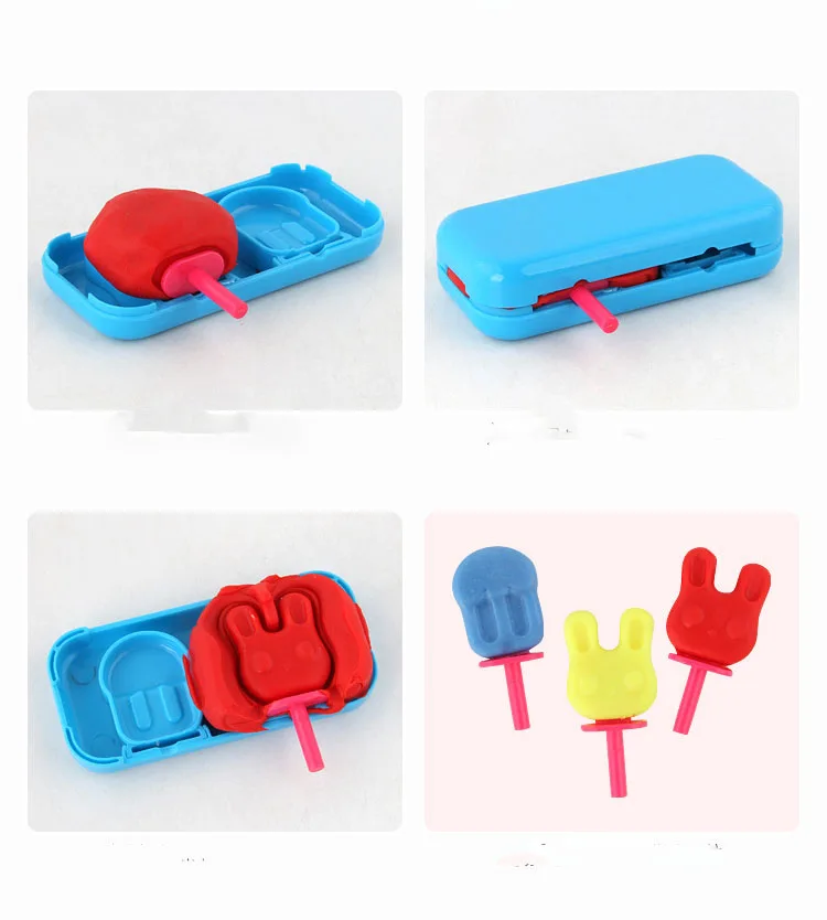 Ferramenta de Modelagem de Argila Máquina de Brinquedos para as Crianças Kit de Design Crianças Brincam Massa Criativa Brinquedos Educativos Plasticina Faça Você Mesmo Ice Cream 3d 8 Crianças Brincam Massa Criativa 3D Brinquedos Educativos