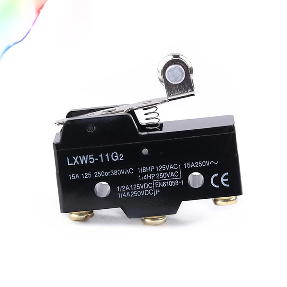 380VAC 220VDC SPDT Long Hinge Roller Lever Momentary Micro Switch Microswitch
