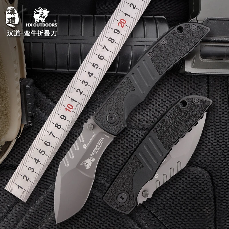 Складной нож HX Outdoor Bull 7Cr17Mov тактические охотничьи ножи для выживания на природе