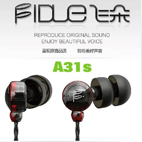  Fidue A31s HIFI In-ear Earphone Headset with MIC for iPhone Samsung Android,Free Shipping 