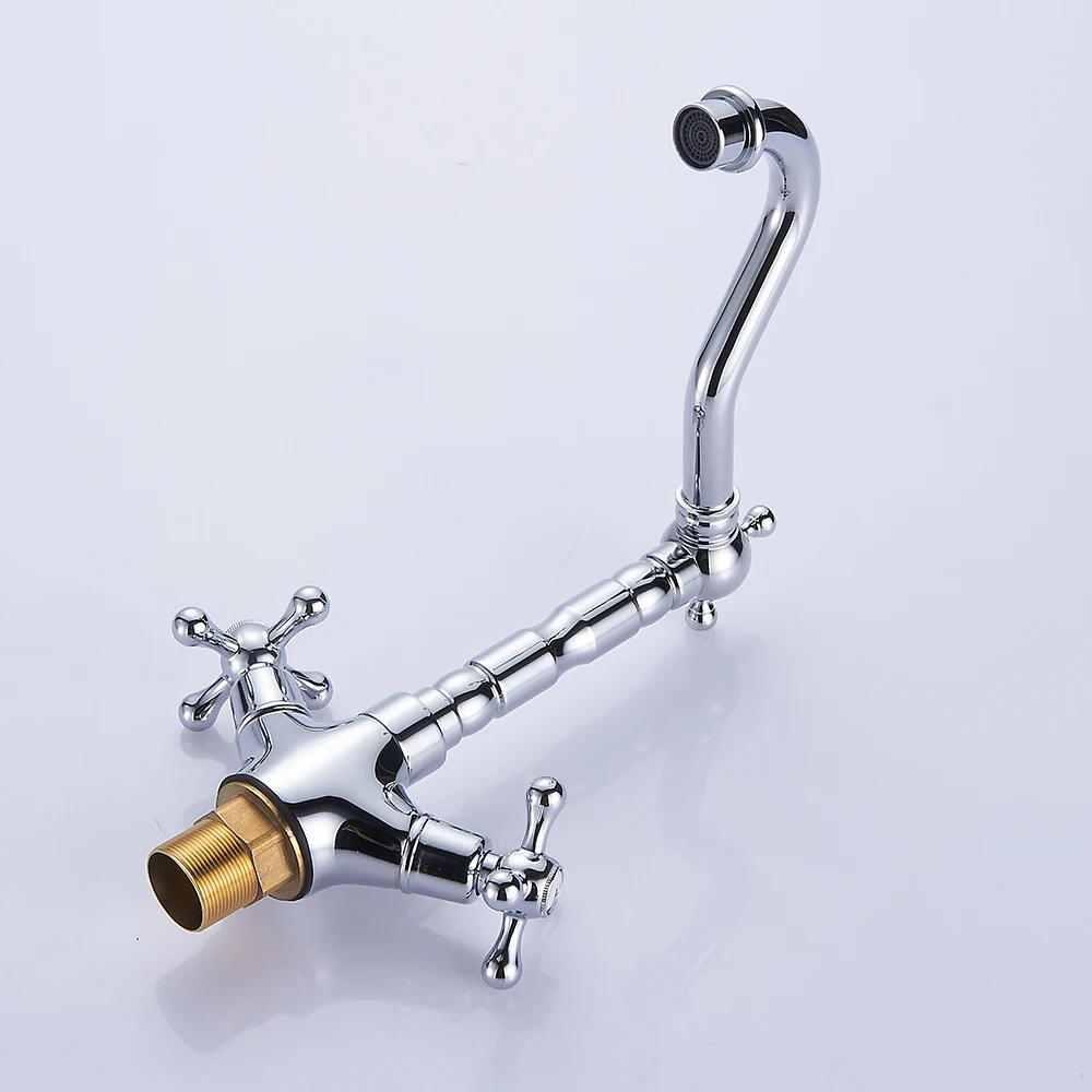 Chrome Brass Kitchen Bathroom Faucet Vessel Sink Basin Wet Bar 360 Swivel Spout Hot & Cold Water Mixer Tap KD1100 Chrome Brass Kitchen Bathroom Faucet Vessel Sink Basin Wet Bar 360 Swivel Spout Hot & Cold Water Mixer Tap KD1100