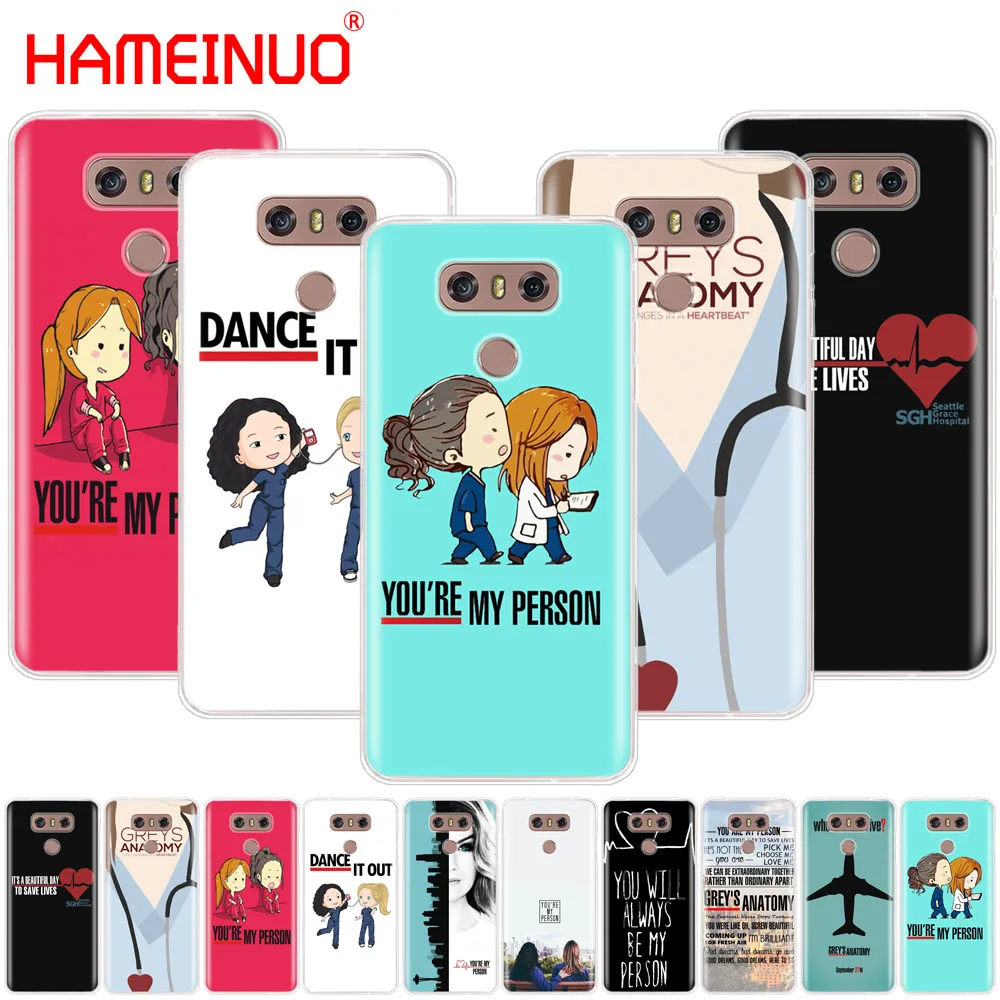 

HAMEINUO Greys Anatomy case phone cover for LG G7 Q6 G6 MINI G5 K10 K4 K8 2017 2016 X POWER 2 V20 V30 2018