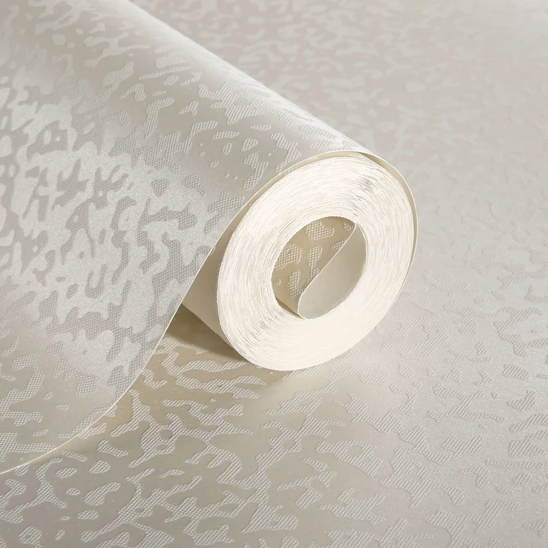 Simple Luxury Modern Solid Wallpaper For Walls 3D Bedroom Living Room Sofa TV Background White Beige Solid Wall paper Rolls