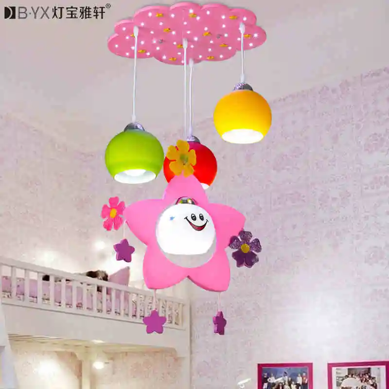 

2016 Creative cartoon children room lighting Girl Bedroom led pendant lamp warm Princess room lighting