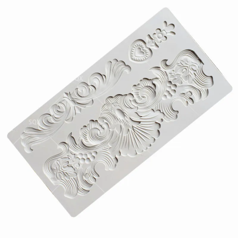 Silicone Fondant Mat Cake Decorating Tools Kitchen Flower ...