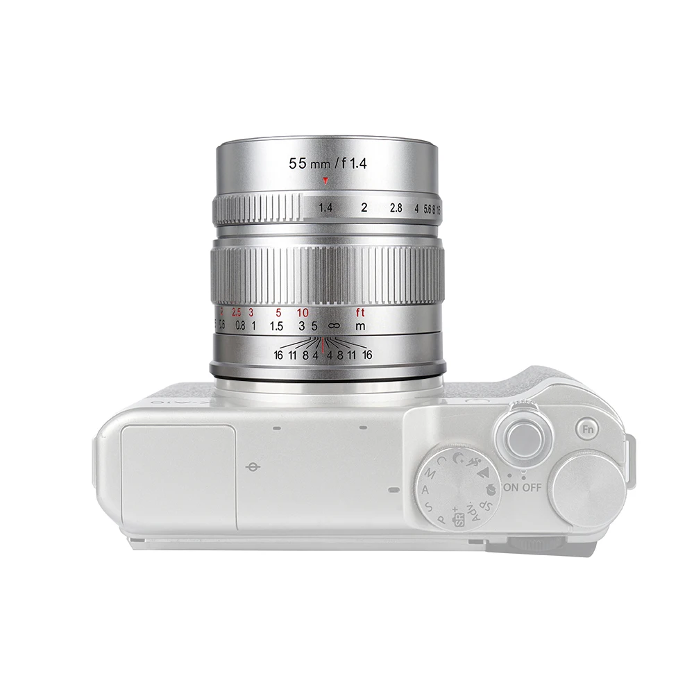 55 мм f/1,4 APS-C объектив с большой апертурой для Fujifilm FX для sony Olympus для M43 для Canon EOS M